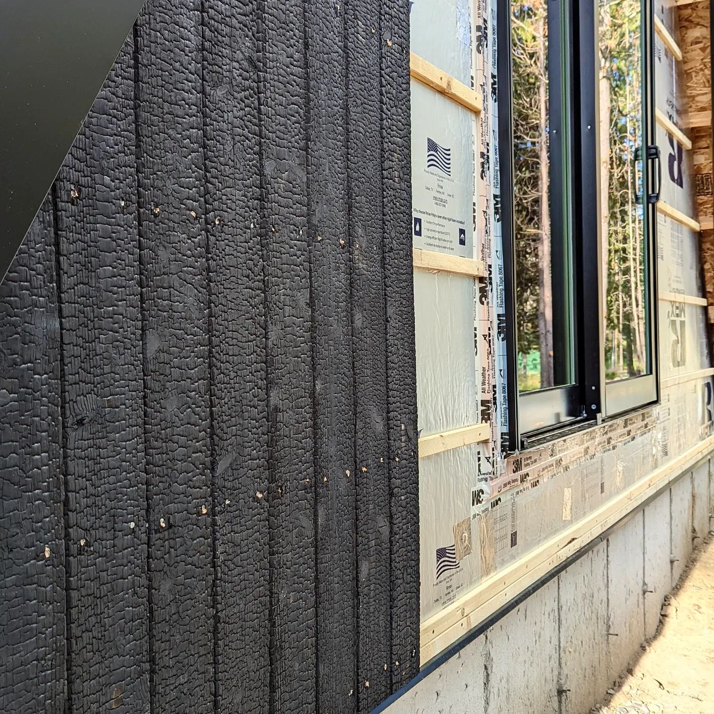 Photo of Siding on Furring Strip Over Foil WRB